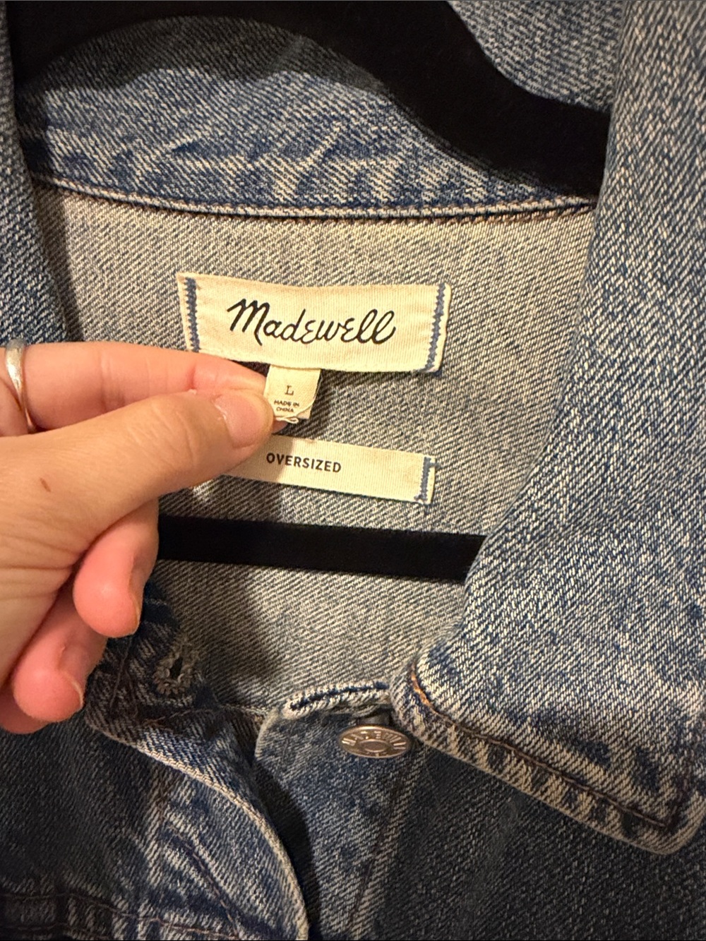 Madewell Medium Wash Blue Denim Jacket - Picture 2 of 2